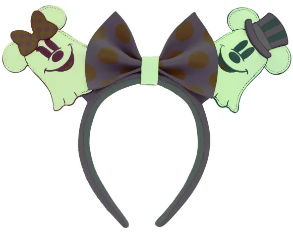 Serre-tête Mickey et Minnie Mouse Fantôme Pastel Glow Loungefly