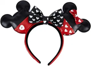 Serre-tête Mickey et Minnie Mouse Saint-Valentin Loungefly