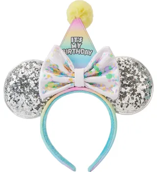 Serre-tête Mickey Mouse Fête d&#039;Anniversaire Sequin Loungefly