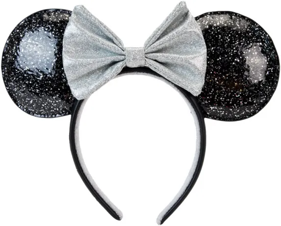 Serre-tête Minnie Mouse Bonne Année Paillettes Noires Loungefly