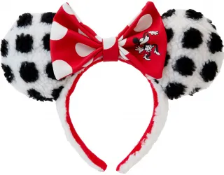 Serre-tête Minnie Mouse Classique à pois Peluche Loungefly