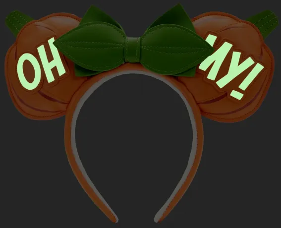 Serre-tête Minnie &quot;Oh My !&quot; Citrouille Glow Loungefly