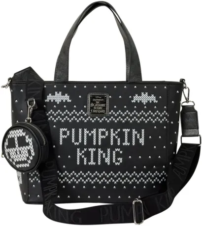 Tote Bag Convertible Jack Skellington le Roi des Citrouilles Sequin Reversible Loungefly