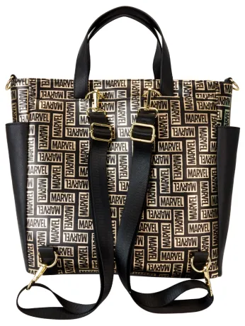 Tote Bag Convertible Marvel Logo Loungefly