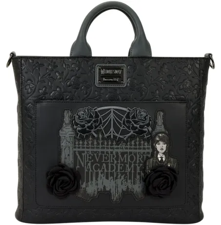 Tote Bag Convertible Roses Noires Loungefly