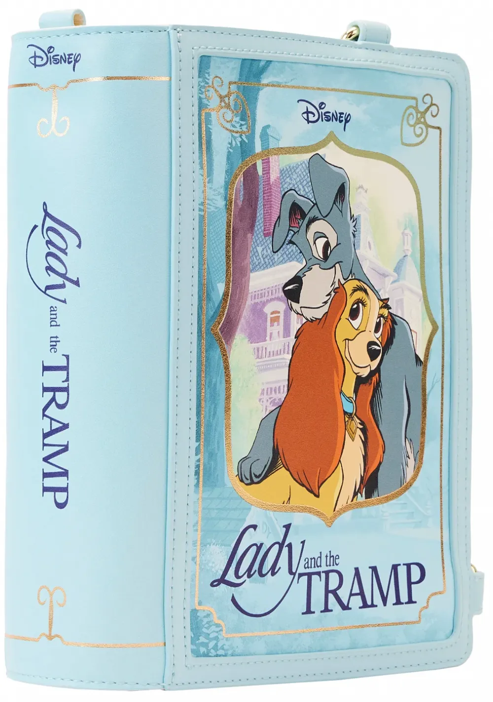 Lady and the Tramp Book Convertible Crossbody Bag Loungefly