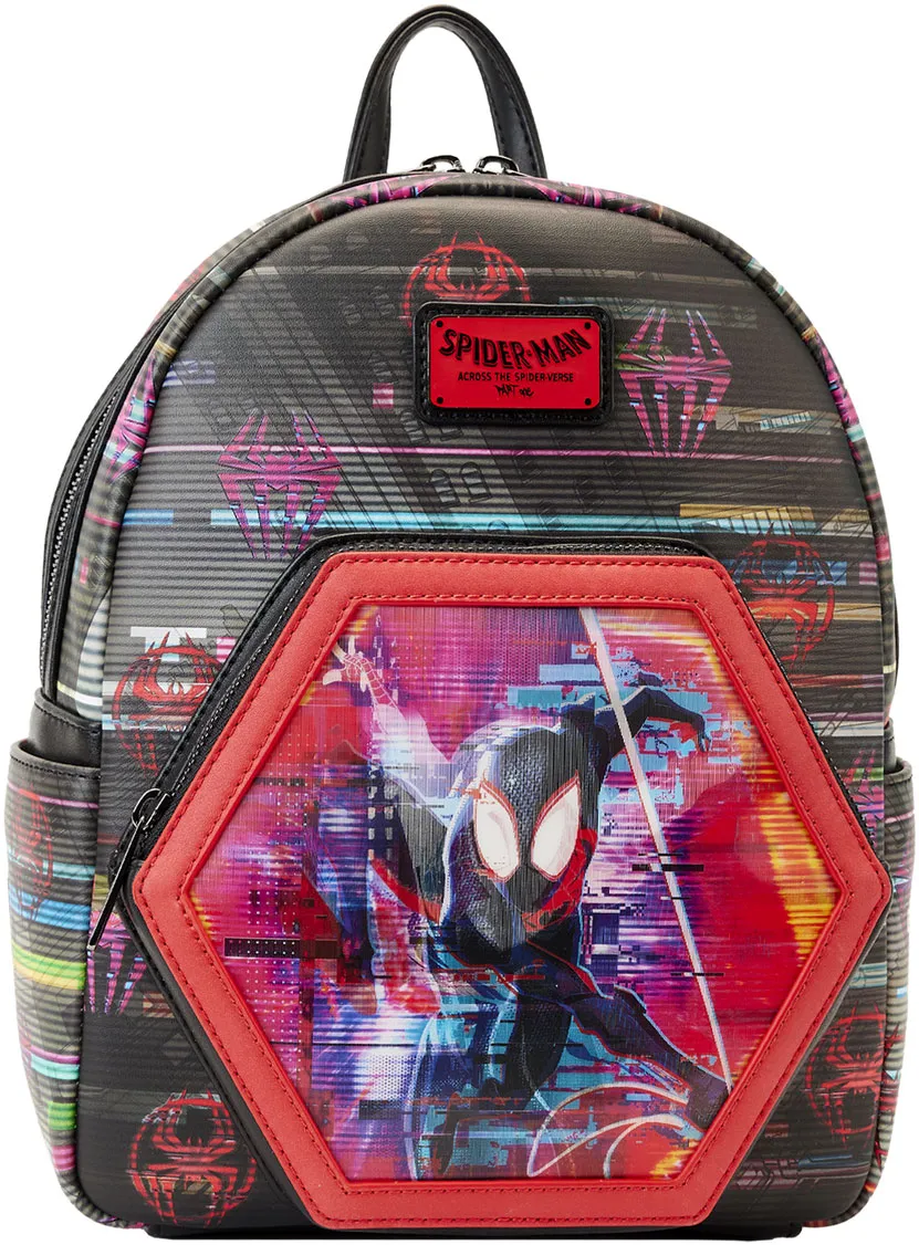 Across the Spider-Verse Lenticular Mini Backpack Loungefly