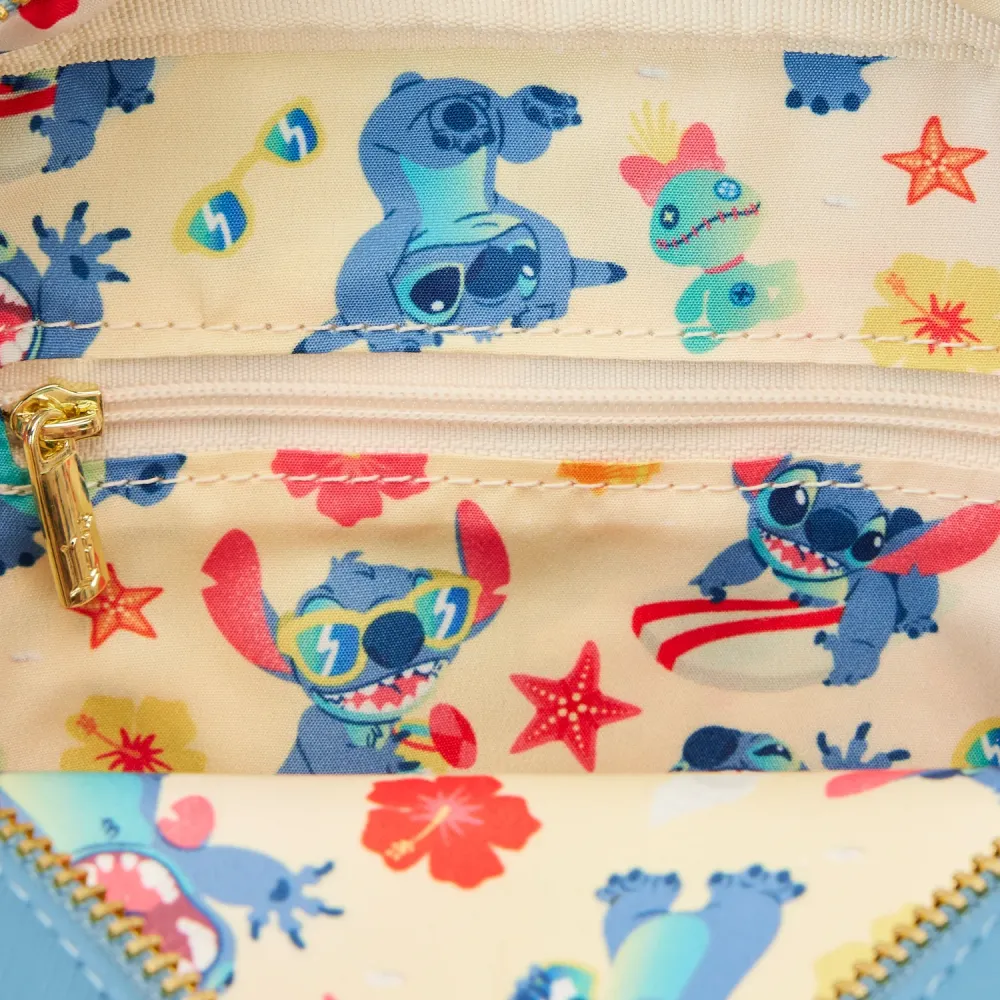 Lilo & Stitch Beach Day Cosplay Saddlebag Loungefly