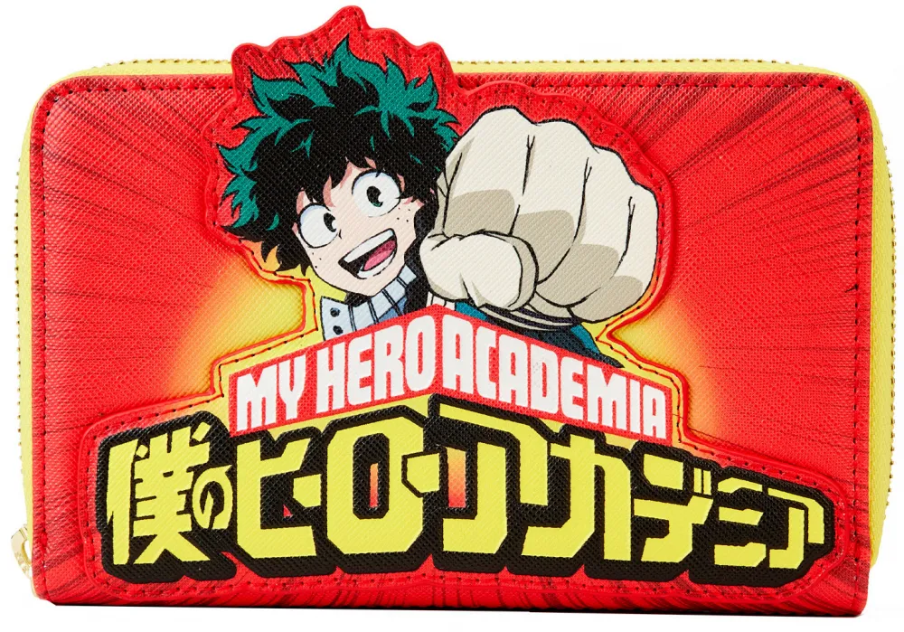 My Hero Academia Izuku Midoriya Punch Zip Around Wallet Loungefly