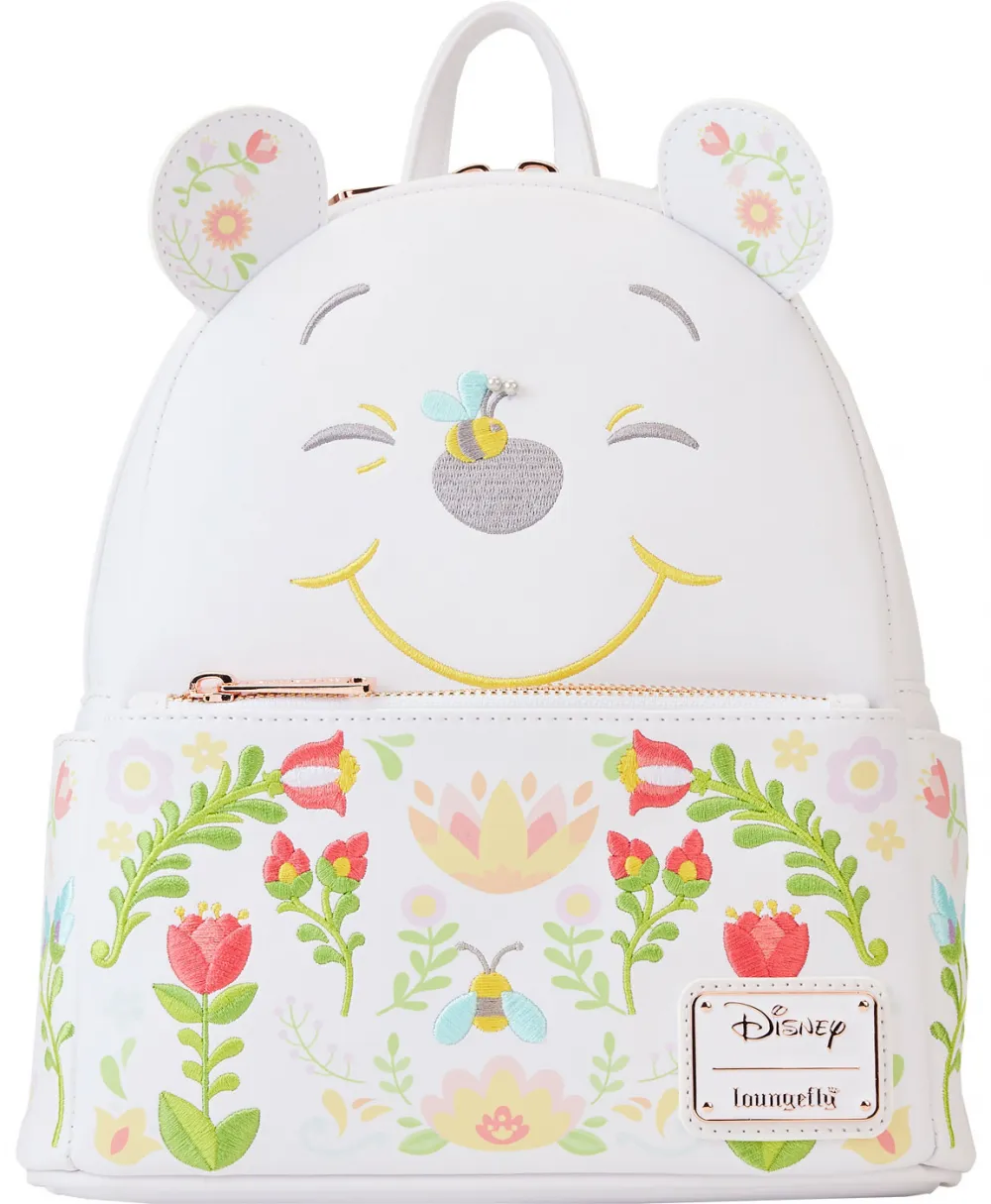 Winnie the Pooh Cosplay Folk Floral Mini Backpack Loungefly