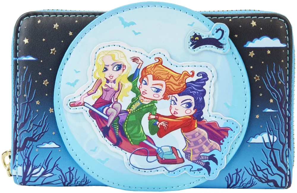 Hocus Pocus Movie Poster Glow Zip Around Wallet Loungefly