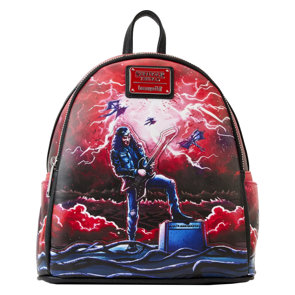 Stranger Things Eddie Tribute Glow Mini Backpack Loungefly