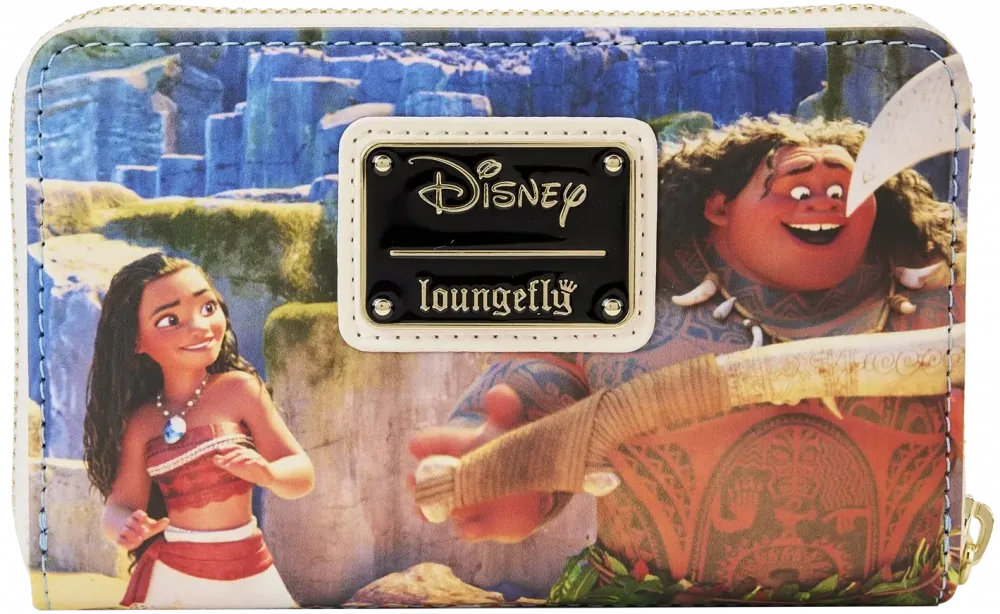 Moana Princess Scenes Zip Around Wallet Loungefly