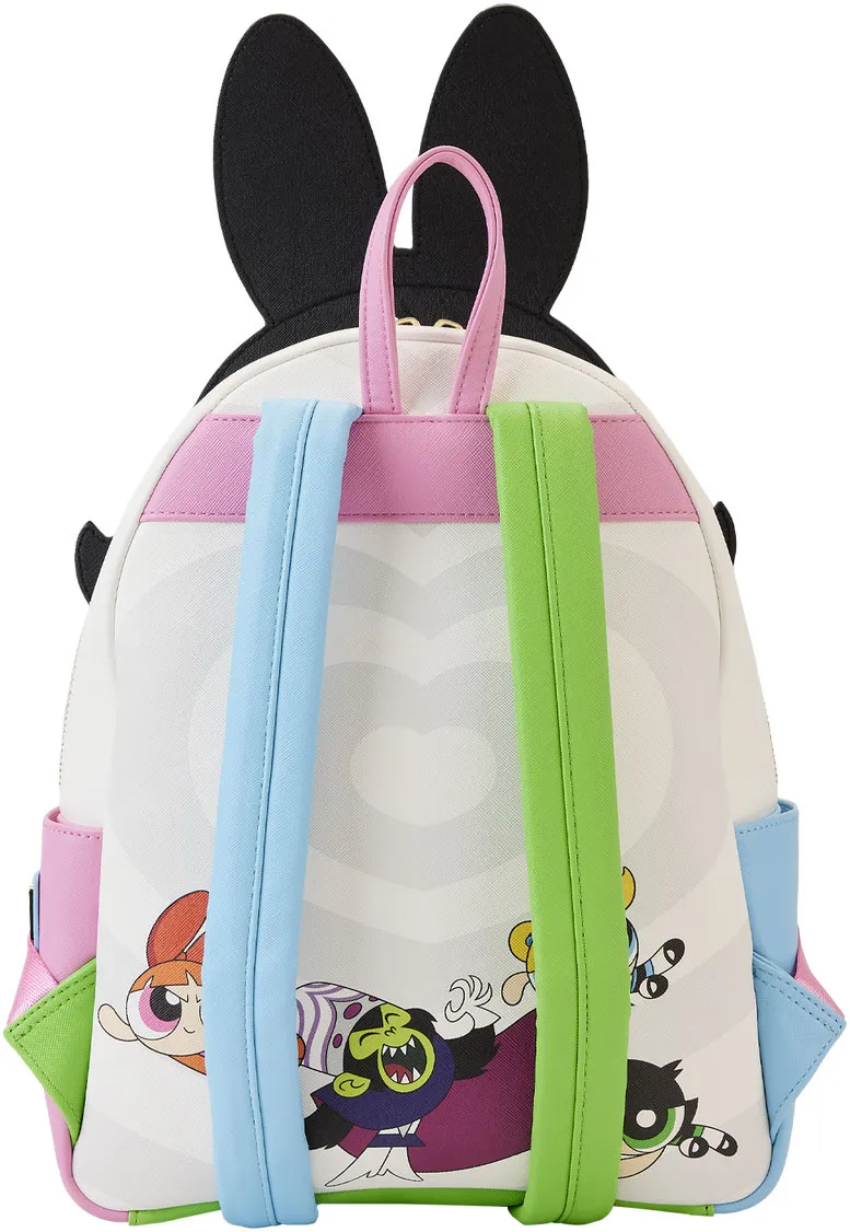 Powerpuff Girls Blossom, Bubbles and Buttercup Triple Pocket Cosplay Mini Backpack Loungefly