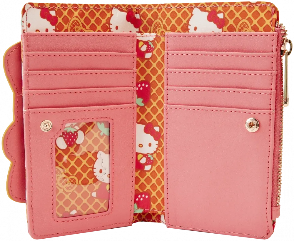 Sanrio Hello Kitty Breakfast Waffle Flap Wallet Loungefly