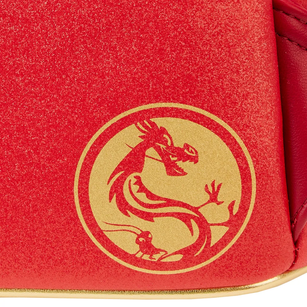 Mulan 25th Anniversary Mushu Glitter Cosplay Mini Backpack Loungefly