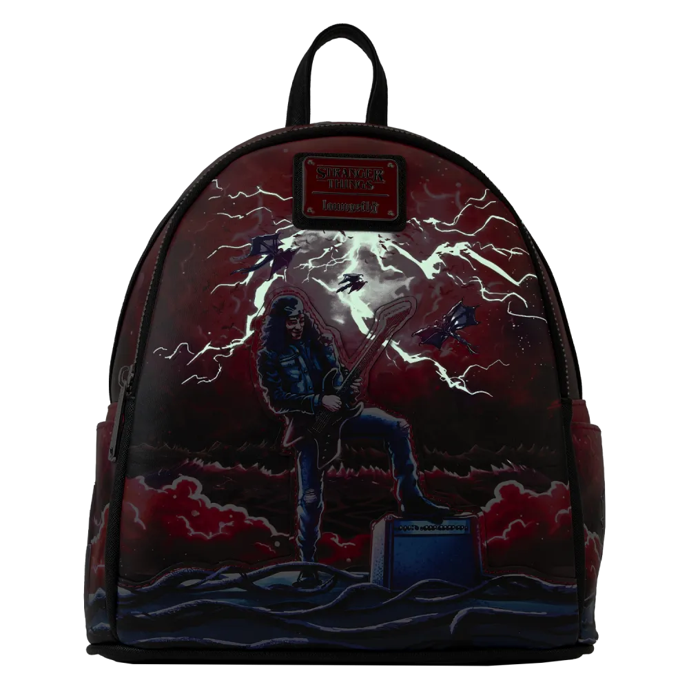 Stranger Things Eddie Tribute Glow Mini Backpack Loungefly