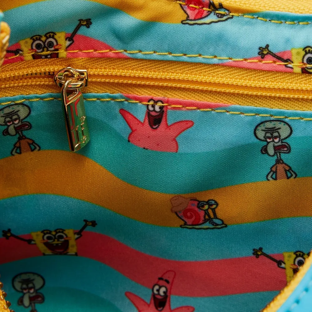 SpongeBob Squarepants Group Shot Crossbody Bag Loungefly