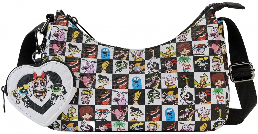 Cartoon Network Retro Collage Crossbody Bag with Coin Purse Loungefly