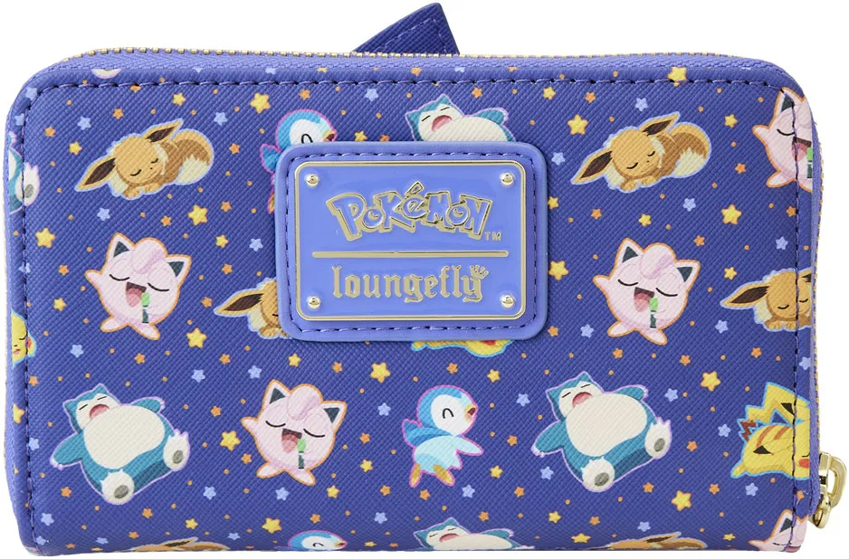 Pokemon Sleeping Pikachu and Friends Zip Around Wallet Loungefly