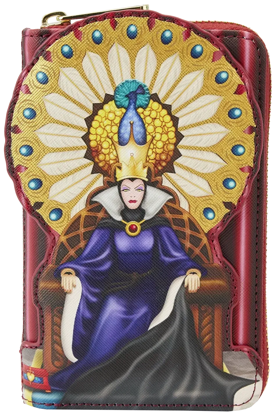 Snow White Evil Queen Throne Zip Around Wallet Loungefly