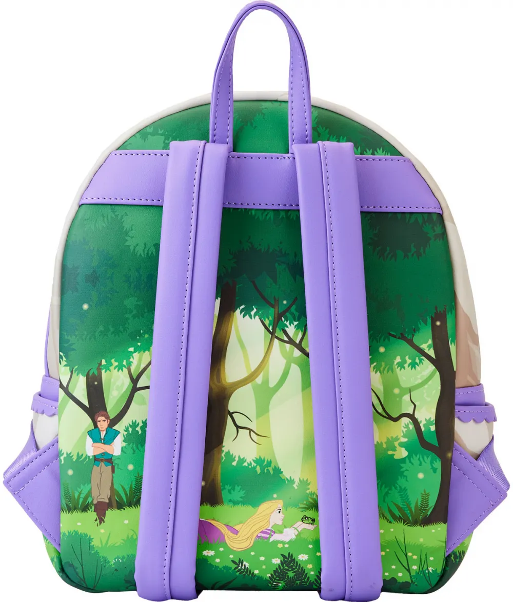 Tangled Rapunzel Swinging From Tower Mini Backpack Loungefly