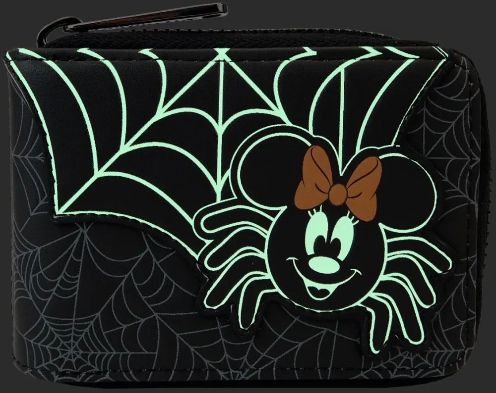 Minnie Mouse Spider Glow Accordion Wallet Loungefly