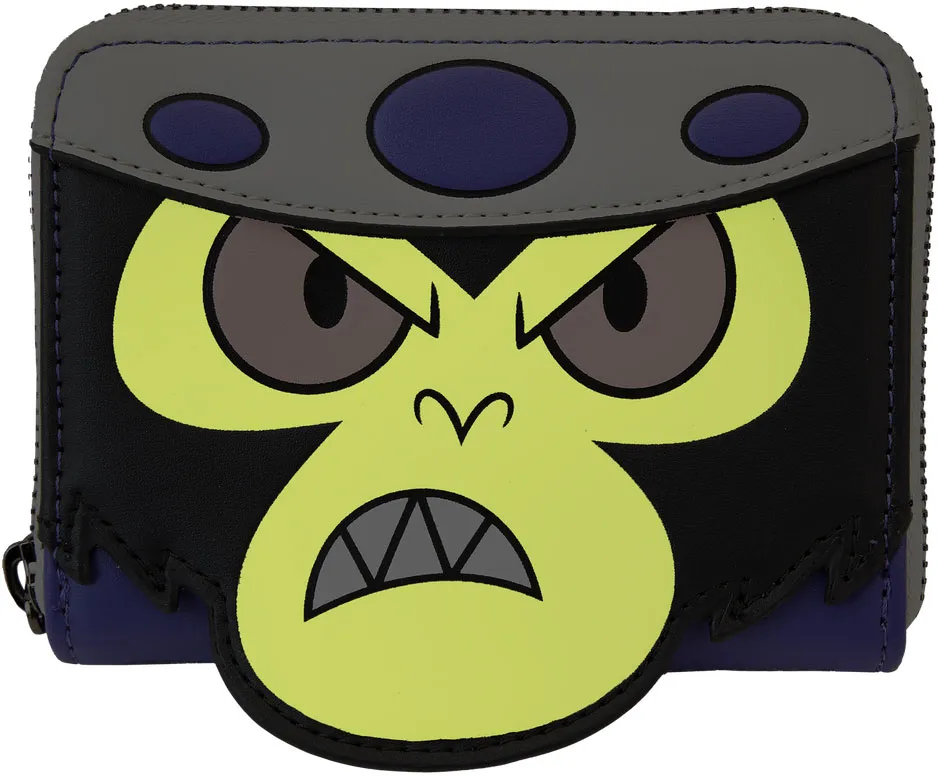 Powerpuff Girls Mojo Jojo Glow Cosplay Zip Around Wallet Loungefly