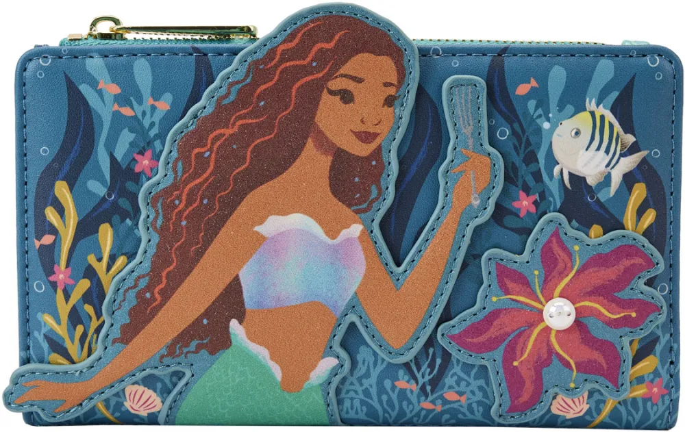 The Little Mermaid Live Action Movie Flap Wallet Loungefly