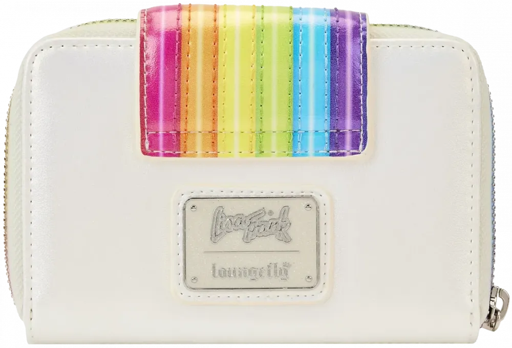 Lisa Frank Rainbow Logo Zip Around Wallet Loungefly