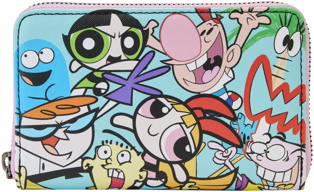 Cartoon Network Retro Collage Zip Around Wallet Loungefly