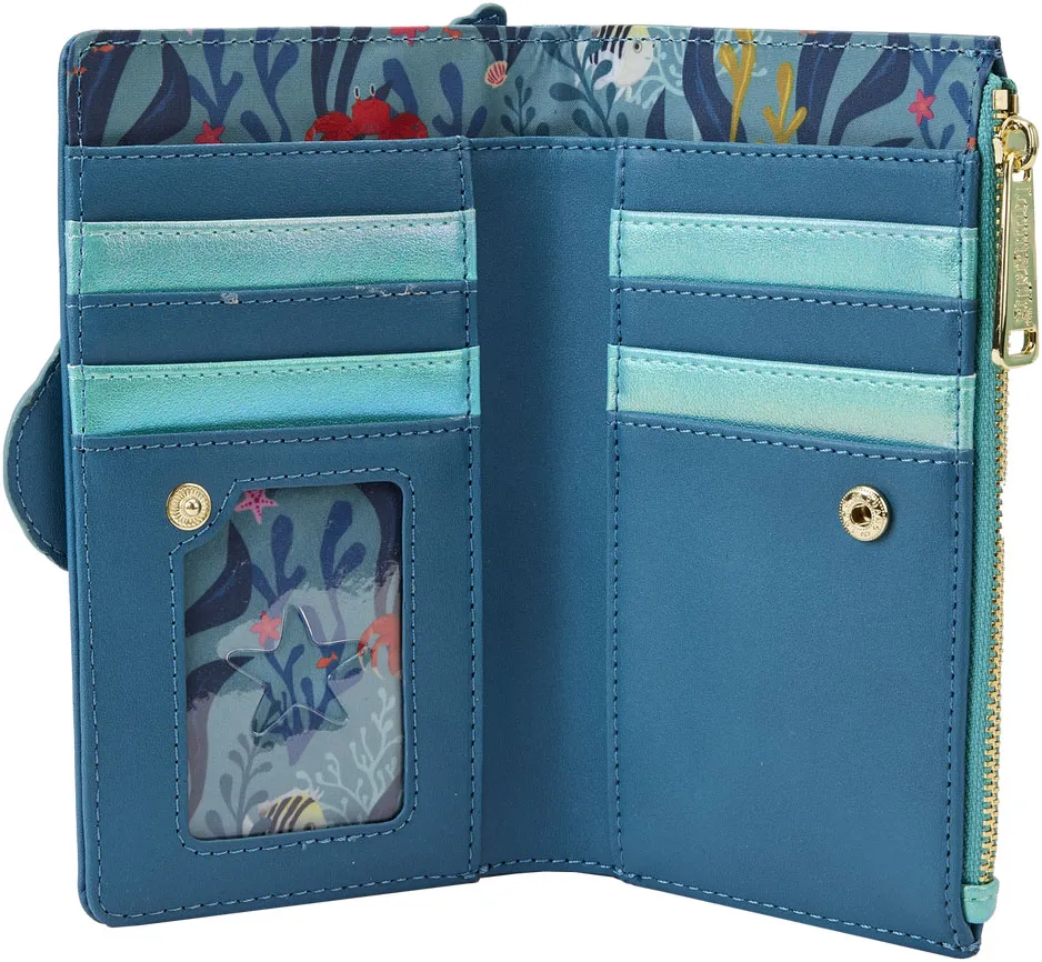 The Little Mermaid Live Action Movie Flap Wallet Loungefly