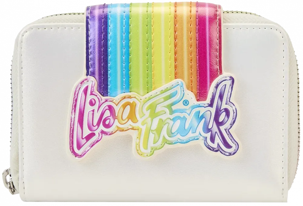 Lisa Frank Rainbow Logo Zip Around Wallet Loungefly