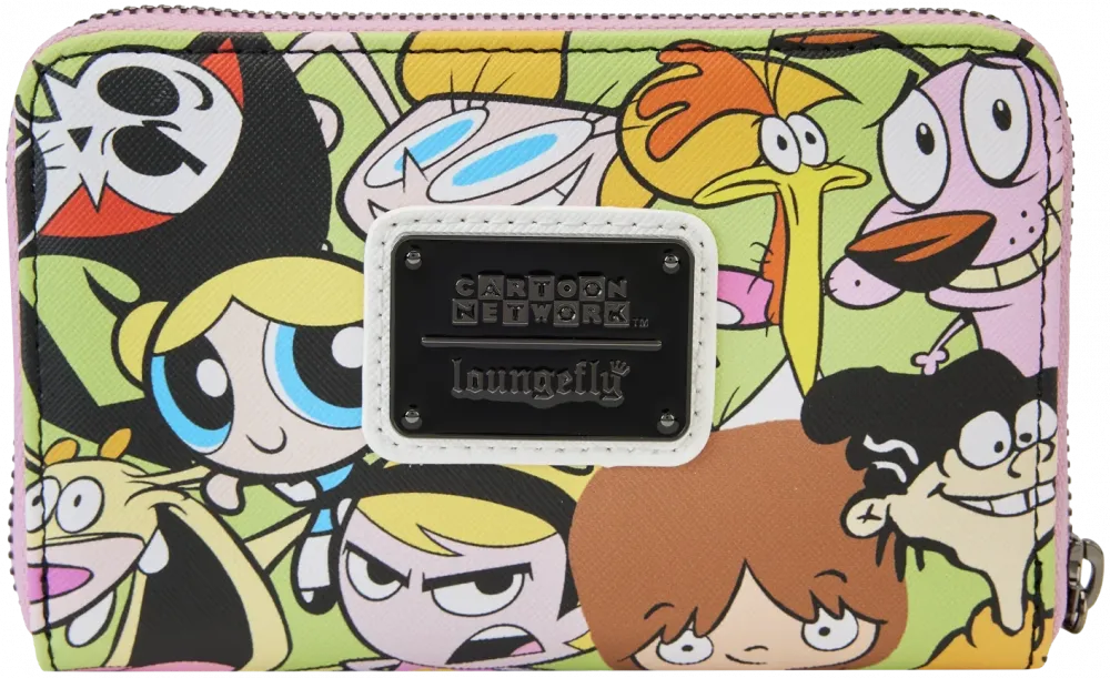 Cartoon Network Retro Collage Zip Around Wallet Loungefly