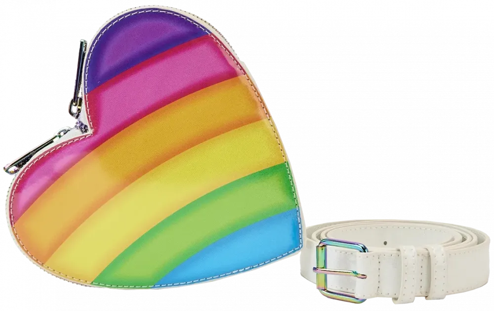 Lisa Frank Rainbow Heart Mini Backpack & Fanny Pack Loungefly