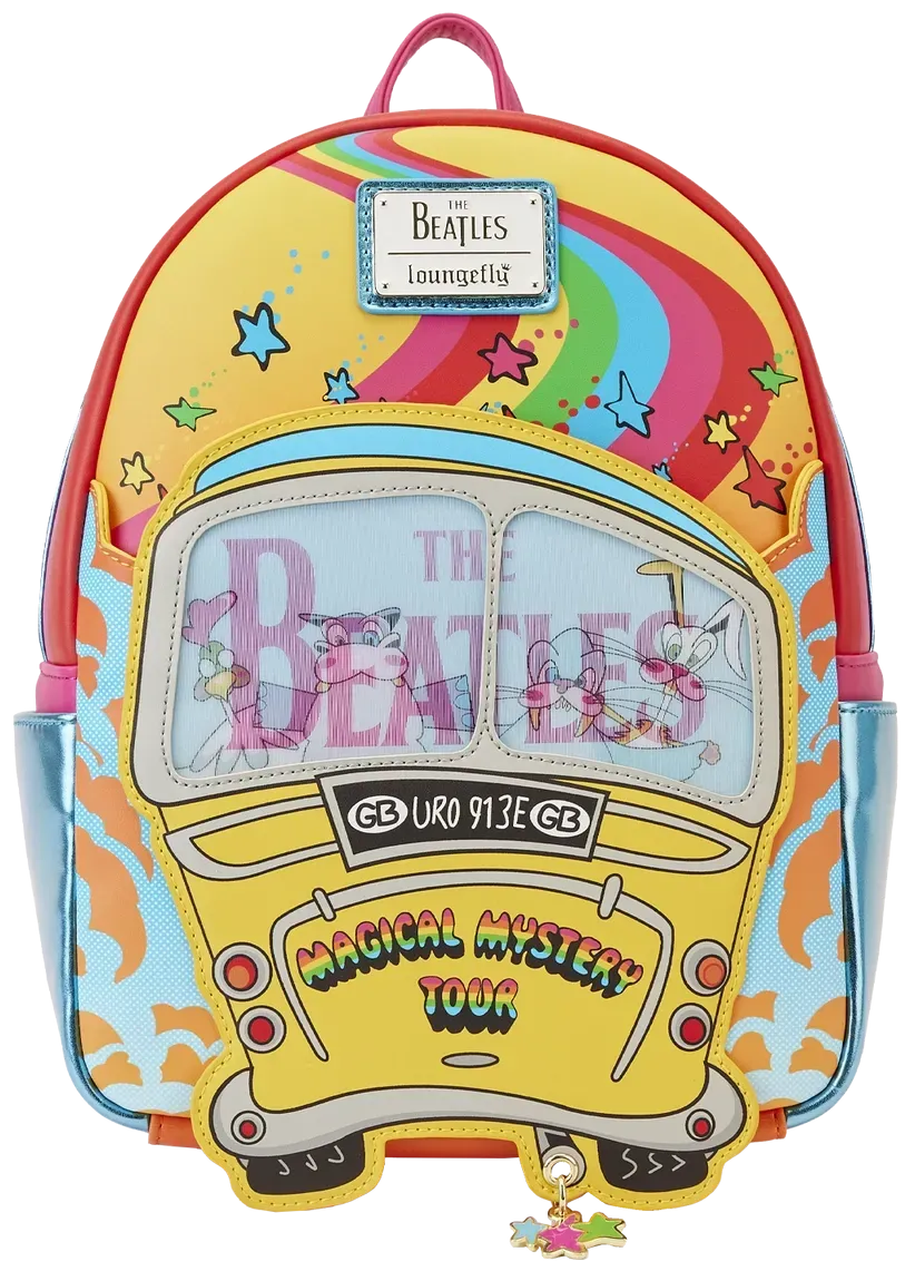 The Beatles Magical Mystery Tour Bus Mini Backpack Loungefly