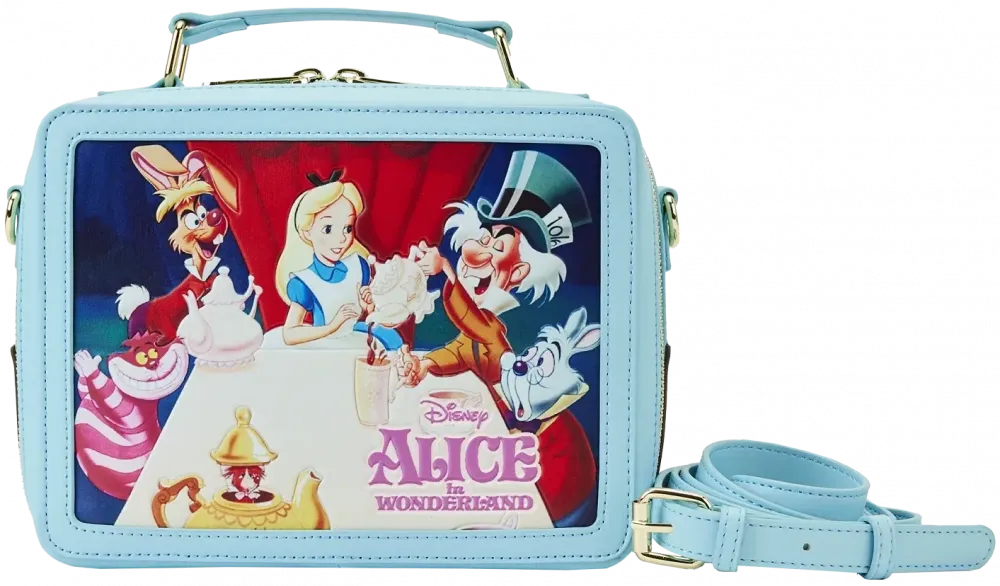 Alice in Wonderland Classic Movie Lunch Box Scenes Handbag Loungefly