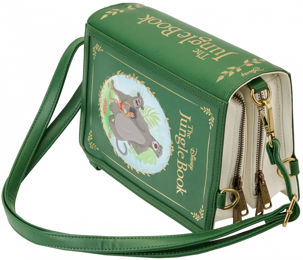 The Jungle Book Classic Book Convertible Crossbody Bag Loungefly