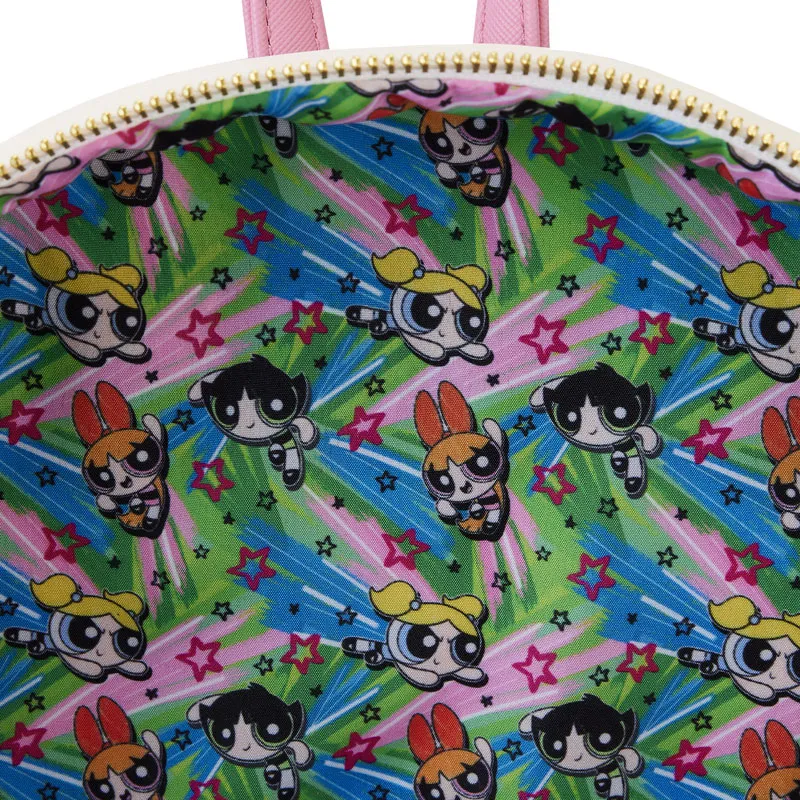 Powerpuff Girls Blossom, Bubbles and Buttercup Triple Pocket Cosplay Mini Backpack Loungefly