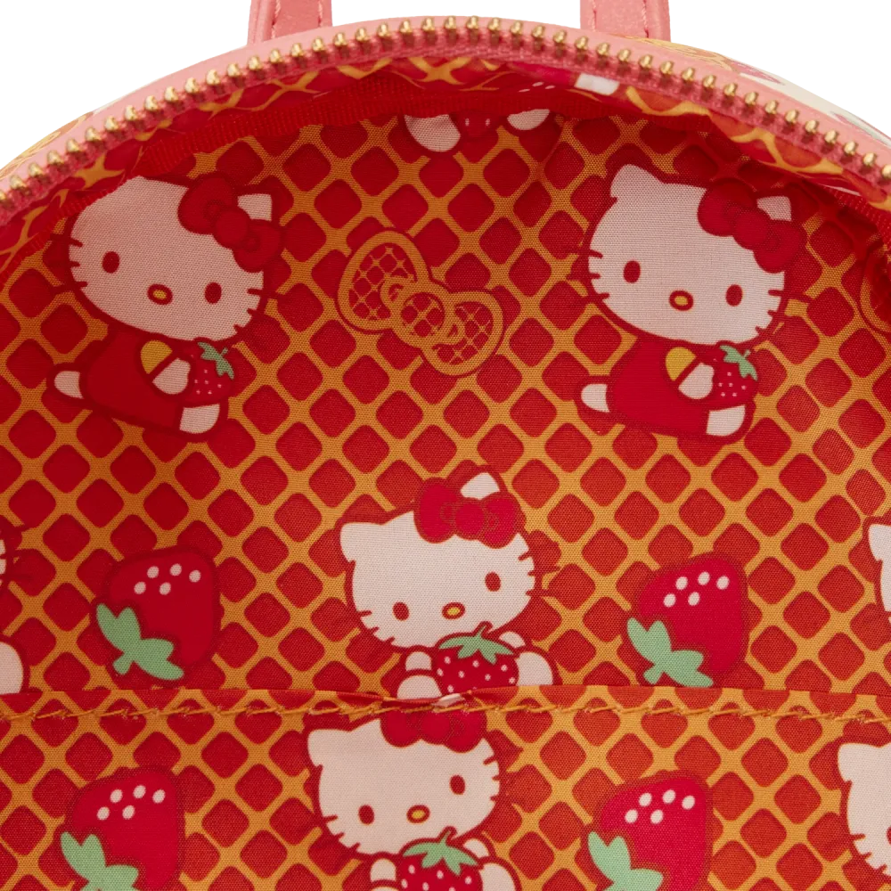 Sanrio Hello Kitty Breakfast Waffle Mini Backpack Loungefly