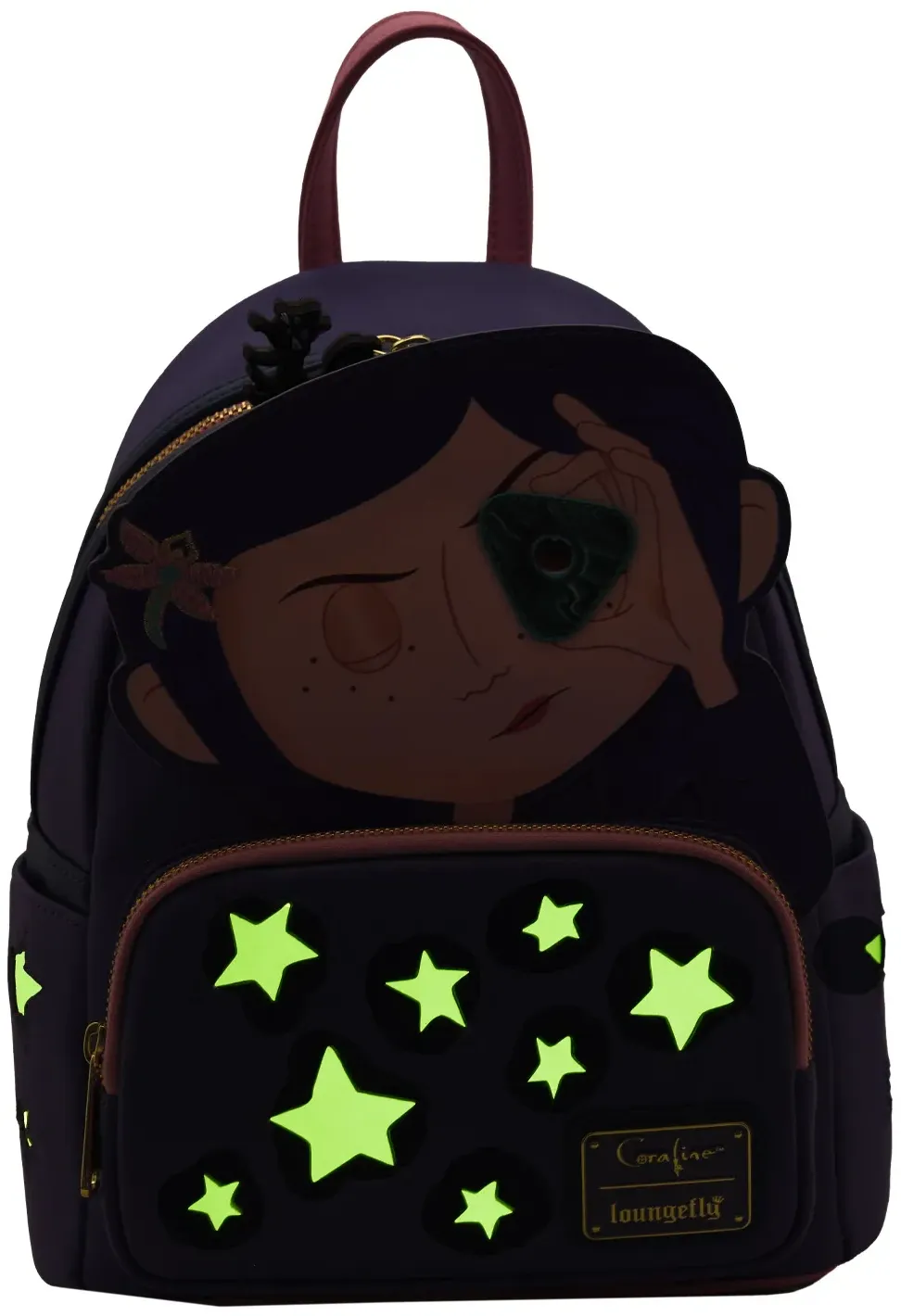 Coraline Stars Cosplay Glow Cosplay Mini Backpack Loungefly