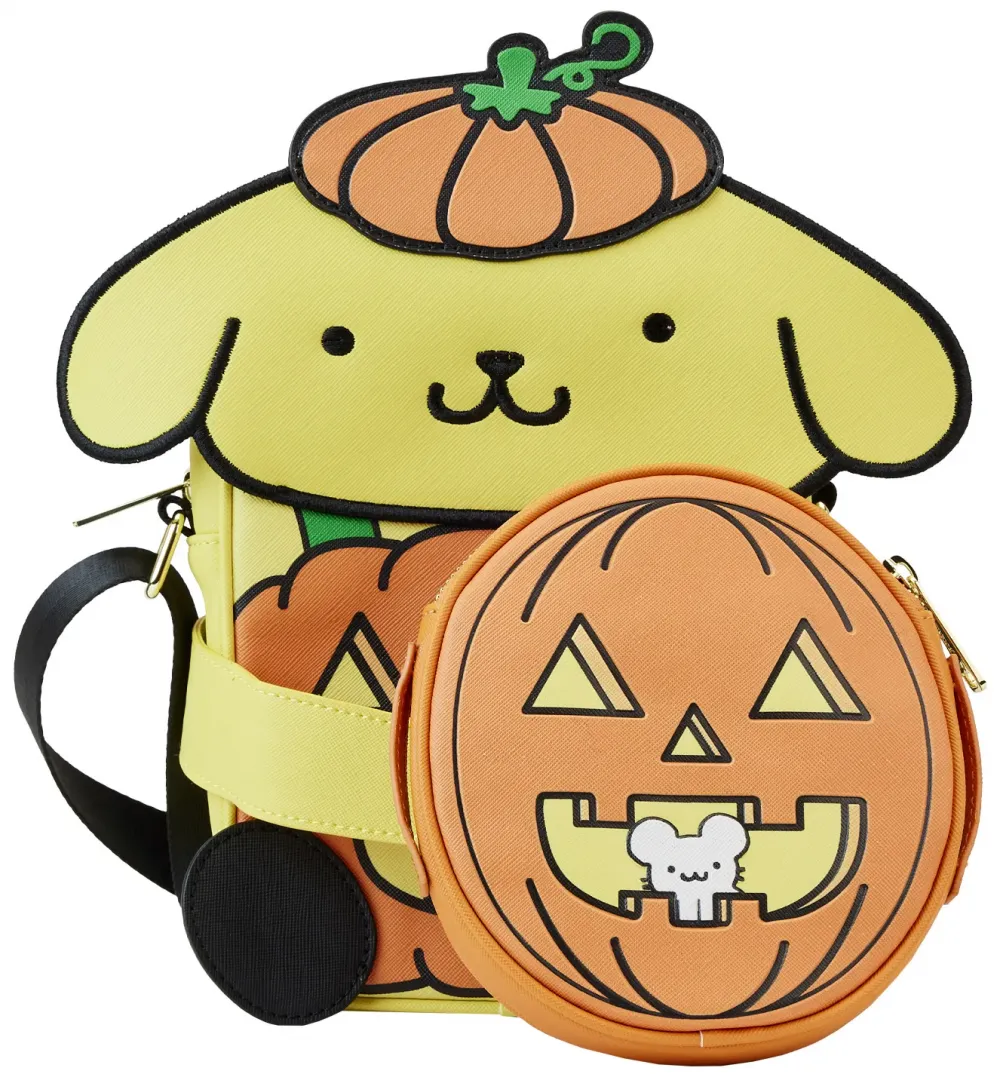 Sanrio Halloween Pompompurin Pumpkin Saddlebag Loungefly