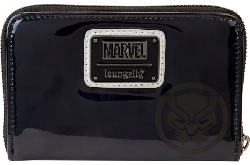 Black Panther Shine Cosplay Zip Around Wallet Loungefly