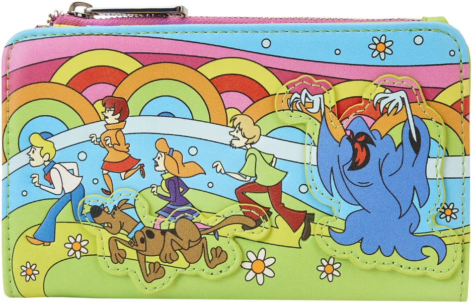 Scooby-Doo Psychedelic Monster Chase Glow Flap Wallet Loungefly