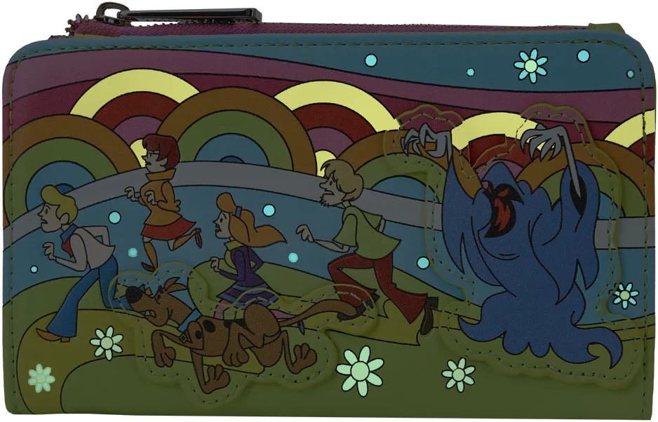 Scooby-Doo Psychedelic Monster Chase Glow Flap Wallet Loungefly