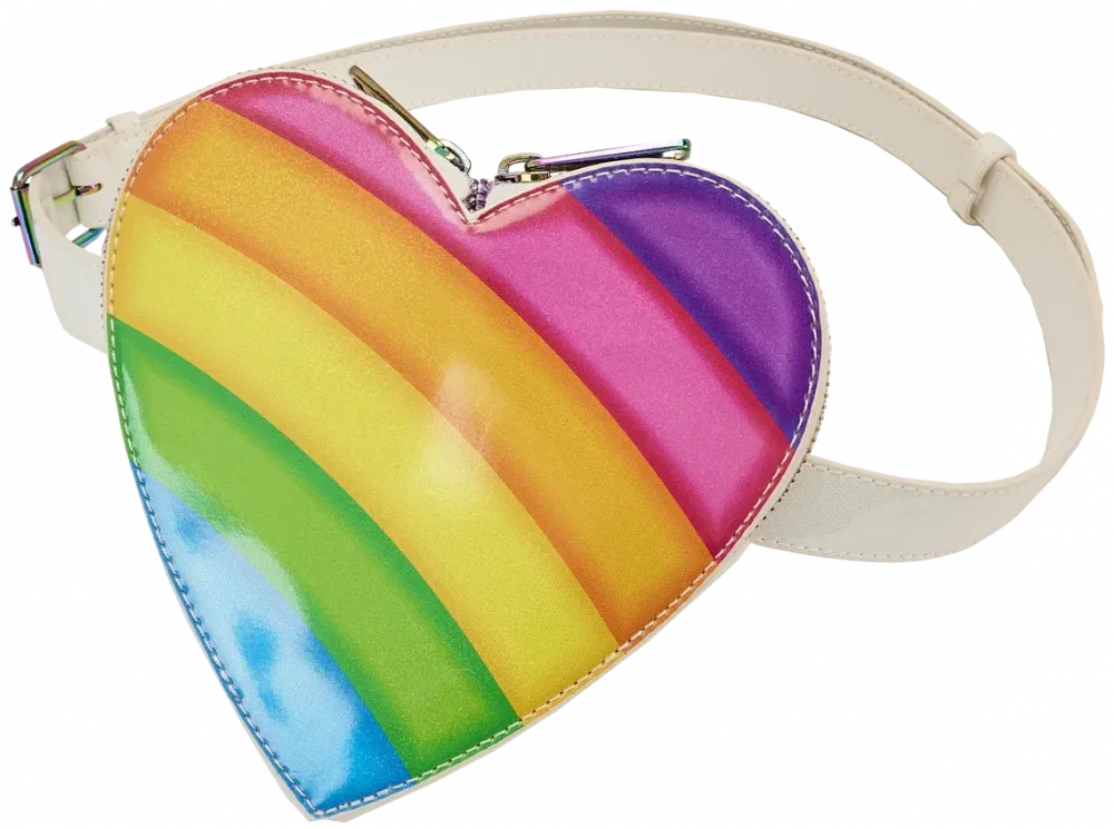 Lisa Frank Rainbow Heart Mini Backpack & Fanny Pack Loungefly