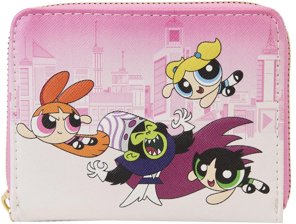 Powerpuff Girls Vs Mojo Jojo Zip Around Wallet Loungefly