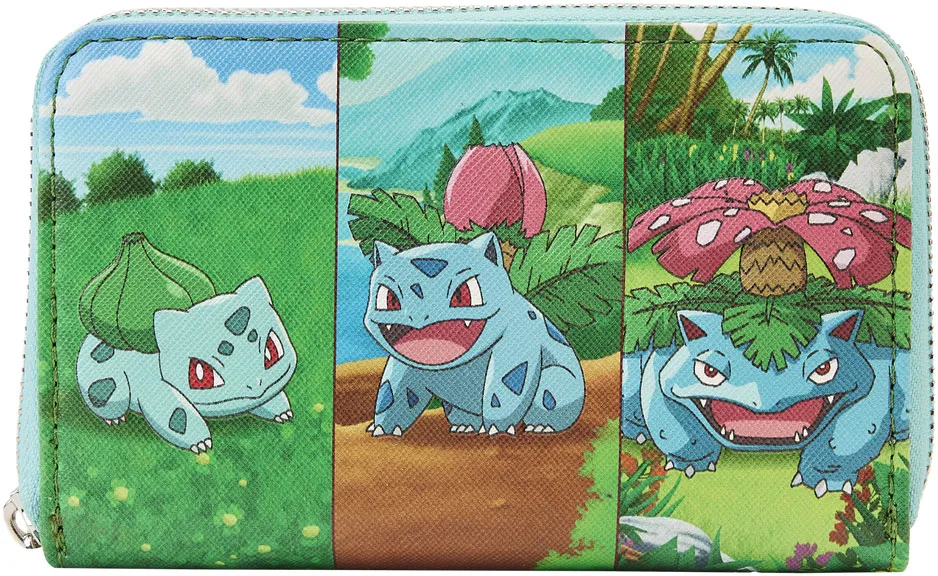 Pokemon Bulbasaur Evolutions Zip Around Wallet Loungefly