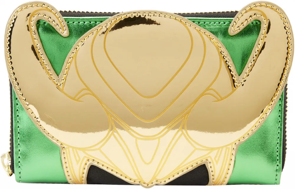 Loki Metallic Cosplay Zip Around Wallet Loungefly