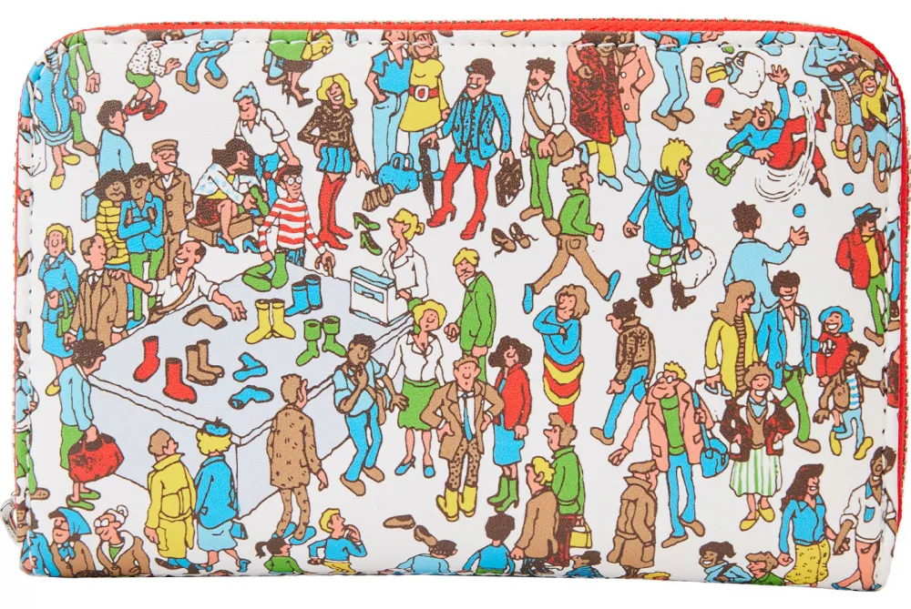 Where's Waldo ? All Over Print Zip Around Wallet Loungefly